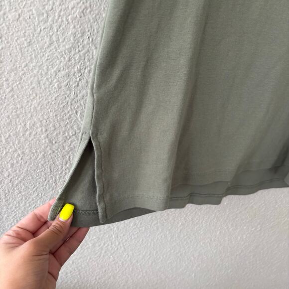 Nordstrom Rack Olive Green Pocket Basic Short Sleeve Tee Women's Size Small - Picture 3 of 9